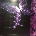 Ceramic Tile Prints - Purple Butterfly Pattern