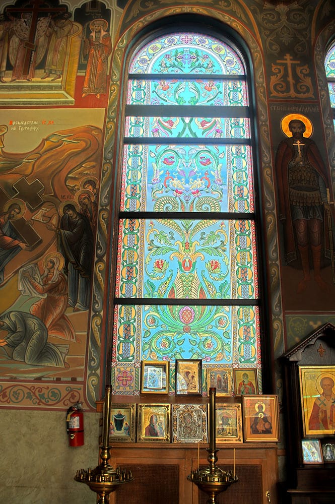 Russian Orthodox Church of Holy Trinity in New York - Stained Glass Effect