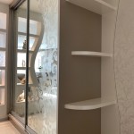 Printing on Mirror Project - home interior closet vintage prints